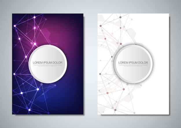 Vector brochure template or cover design