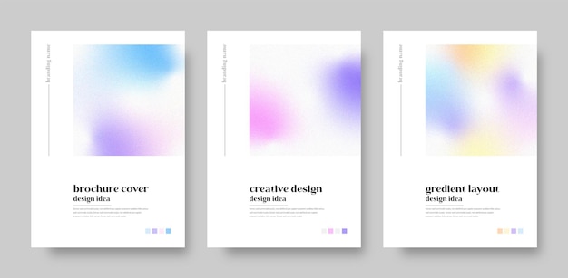 Brochure template design or Abstract mesh gradient brochure or Company profile brochure template