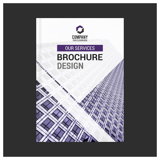 Vector brochure template design