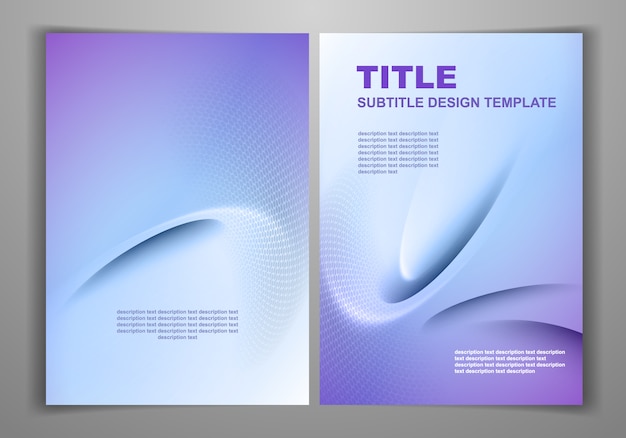 Vector brochure template design