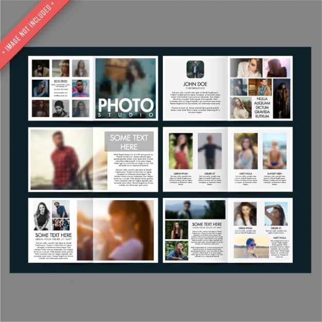 Vector brochure template design