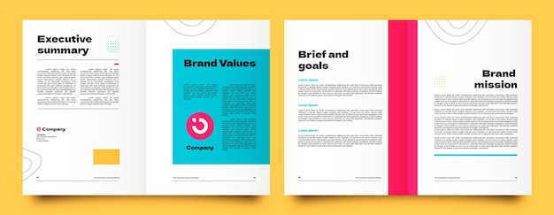 Vector brochure template design