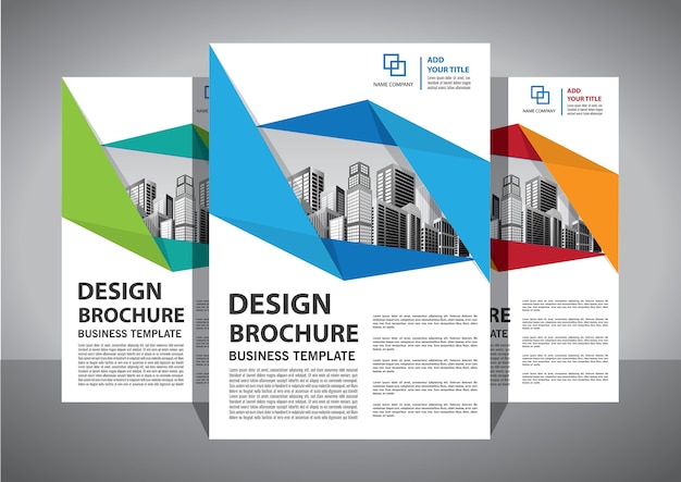 Brochure template layout cover design annual report