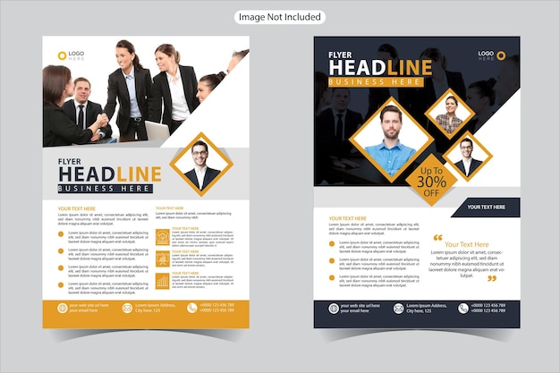 Brochure template layout design corporate business jaarverslag catalogus tijdschrift flyer mockup