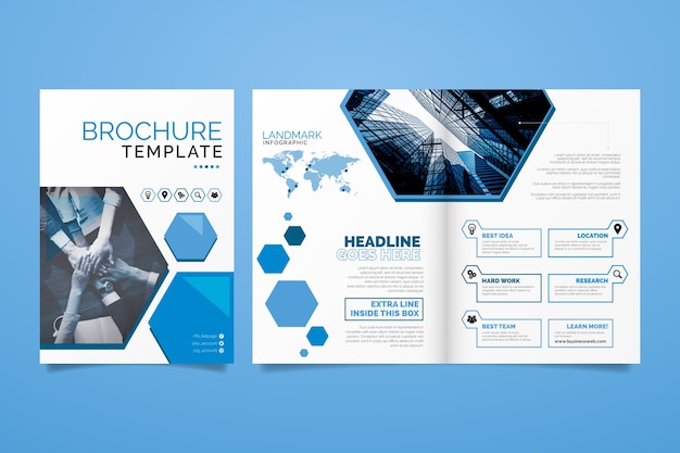 Vector brochure template layout