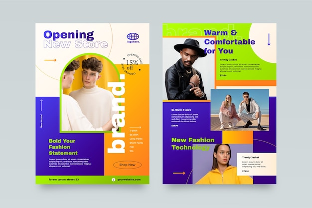 Brochure template ontwerp