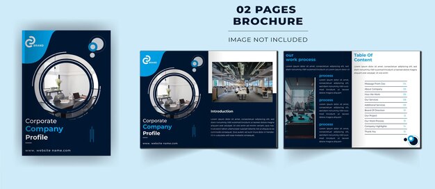 Vector brochure templates for company profiles