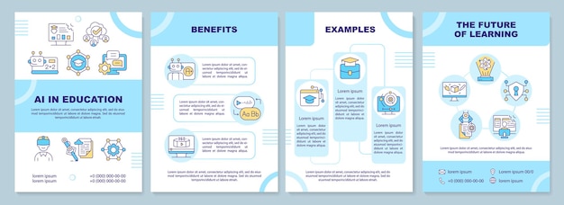 Brochure con concetti di educazione ai