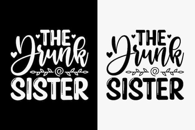 Vector broer of zus handgetekende letters zin, svg t-shirt design, kalligrafie t-shirt design, witte chtergro