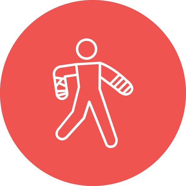 Broken Arm icon vector image Can be used for Medicine