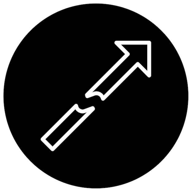 Broken arrow vector illustratie