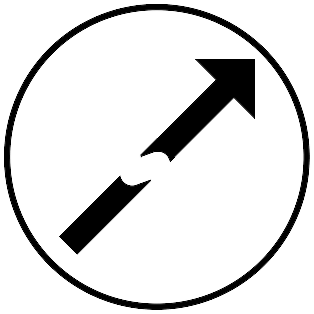 Broken arrow vector illustratie