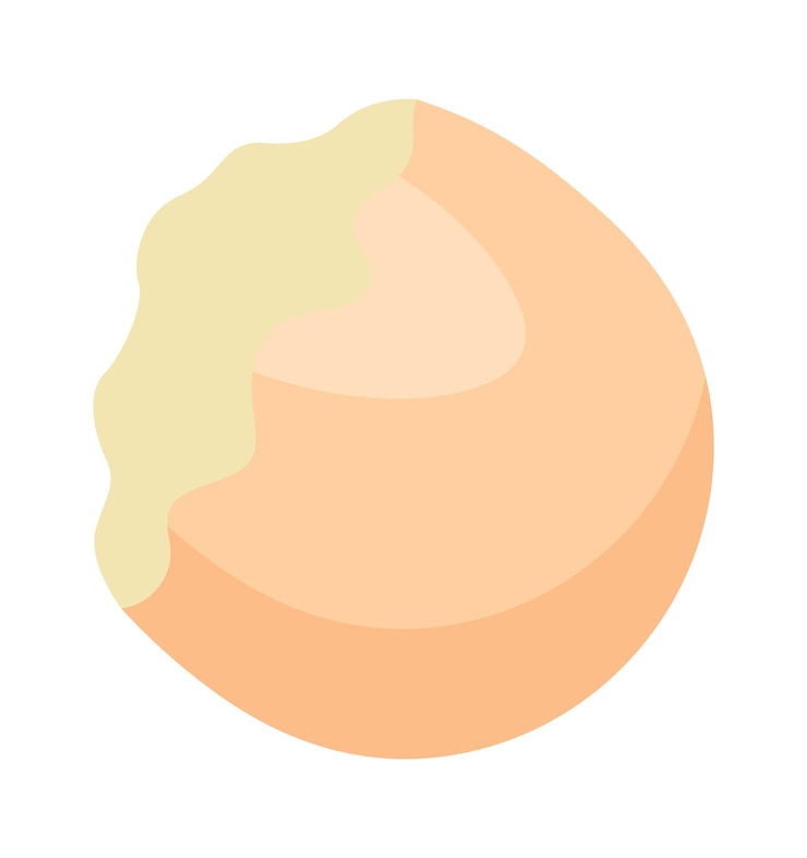 Vector 壊れた卵の殻の平らな図