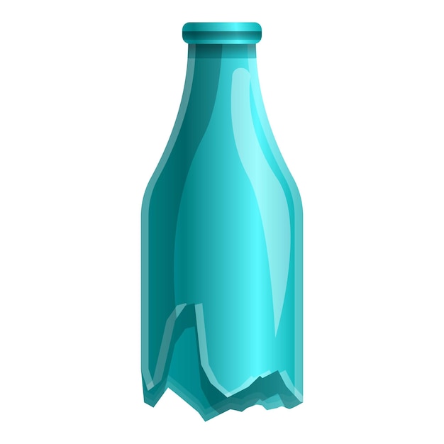 broken glass bottle icon cartoon of broken glass bottle vector icon for web design isolated on white background