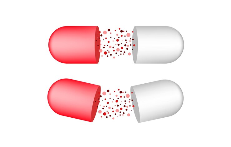 Broken pills icons Flat broken tablet icons Vector icons