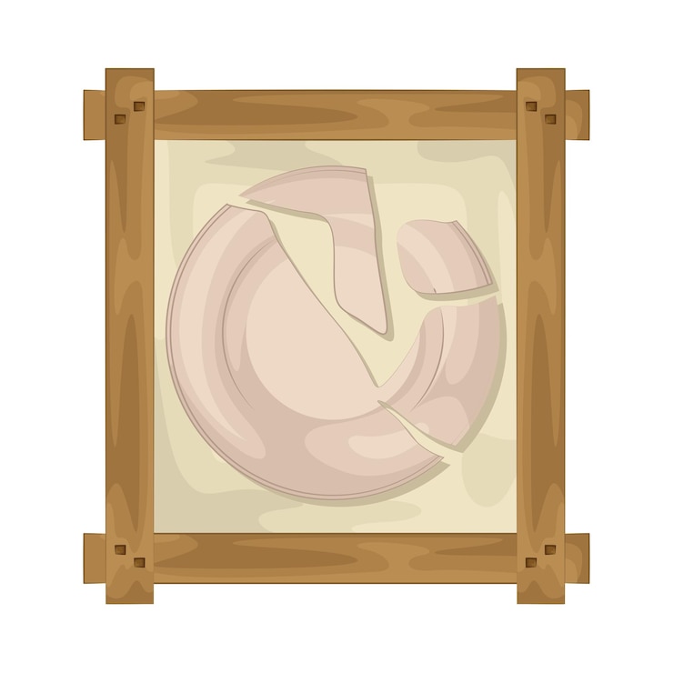 Vector 부러진 접시