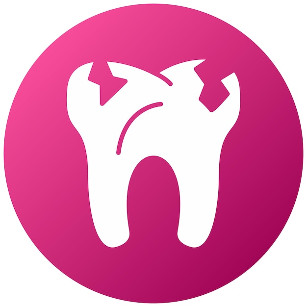 Broken Tooth Icon Style