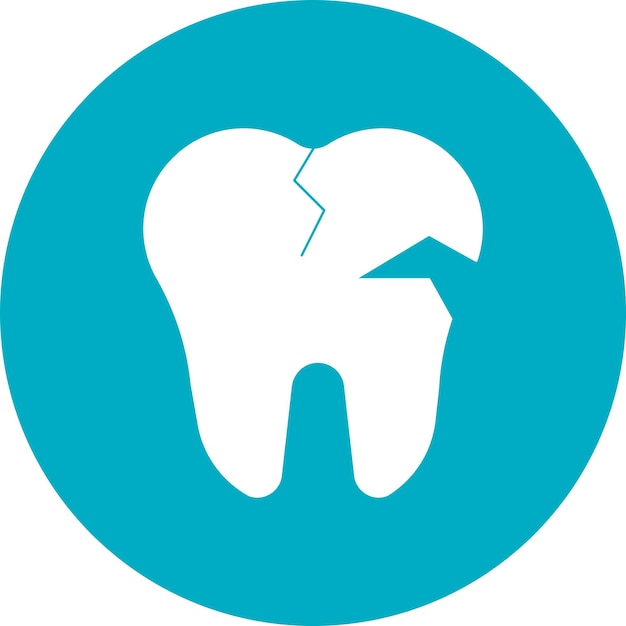 broken tooth vector design