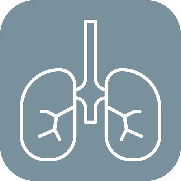 Vector bronchi icon vector image can be used for human anatomy