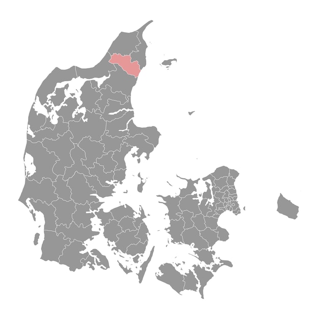 브론더슬레브 시 지도 덴마크의 행정 구역 터 일러스트레이션