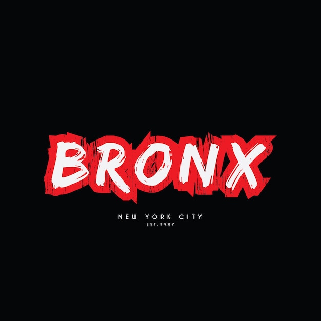 Графический дизайн футболки и одежды Bronx