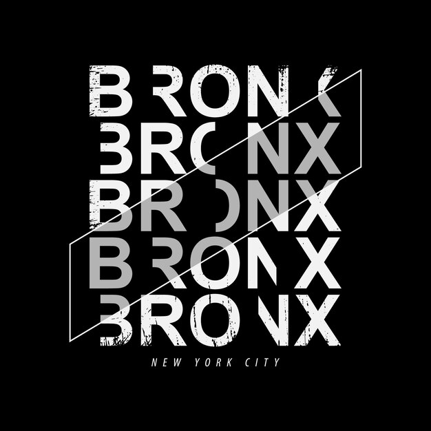 Bronx New york illustratietypografie perfect voor t-shirtontwerp