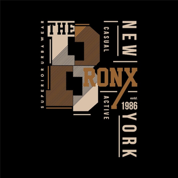 The bronx new york typography vector print