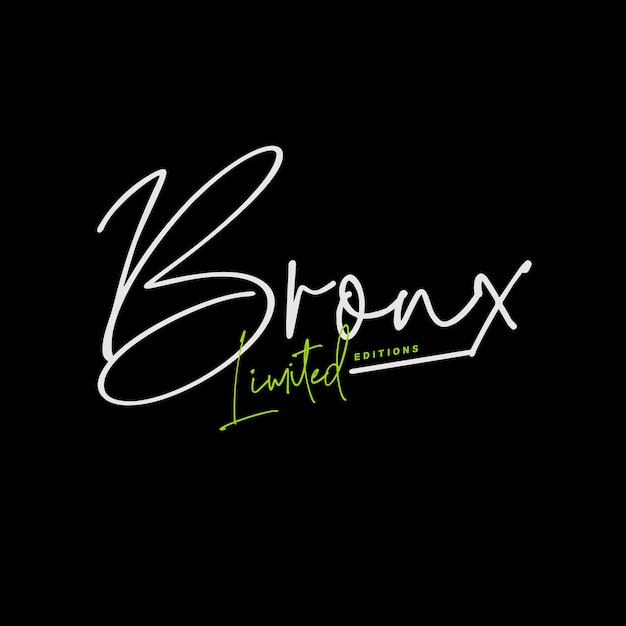 bronx simple typography for t shirt and apparel