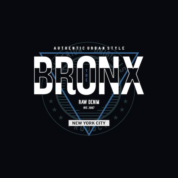 Vector bronx streetwear t-shirt en kleding.