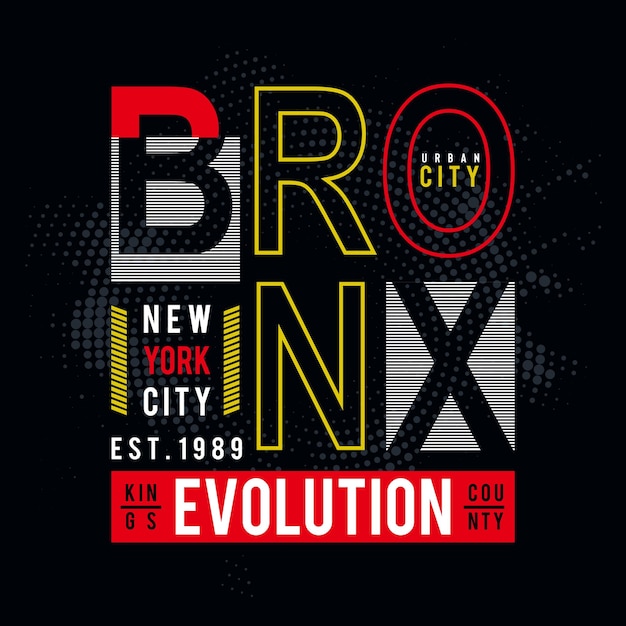 Bronx tshirt en kledingontwerp