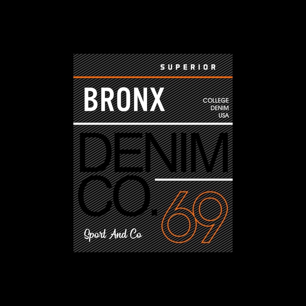 bronx typografie tee shirt ontwerp vectorillustratie.