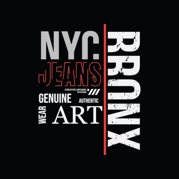 Bronx typografie vector illustratie t-shirt ontwerp