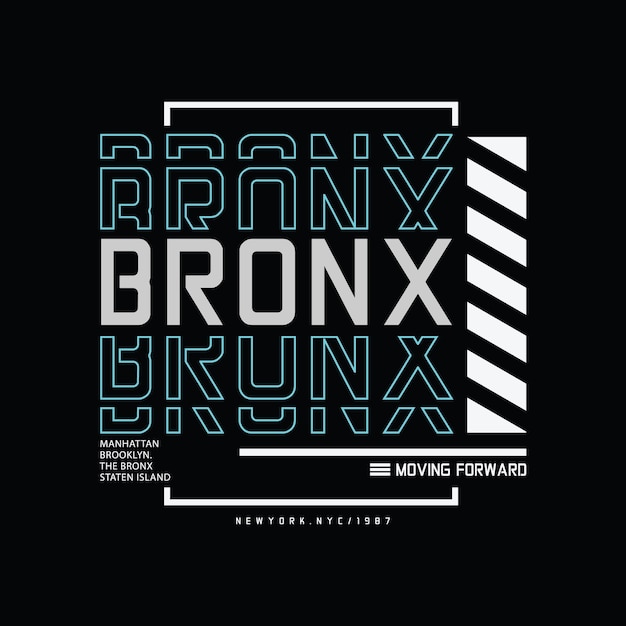 Bronx typografie vector t-shirt ontwerp illustratie