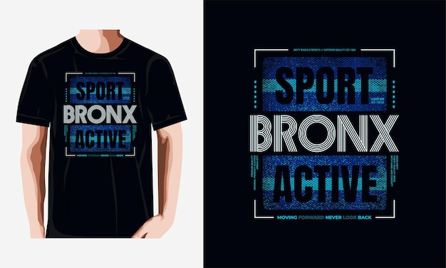 Bronx typography tshirt design