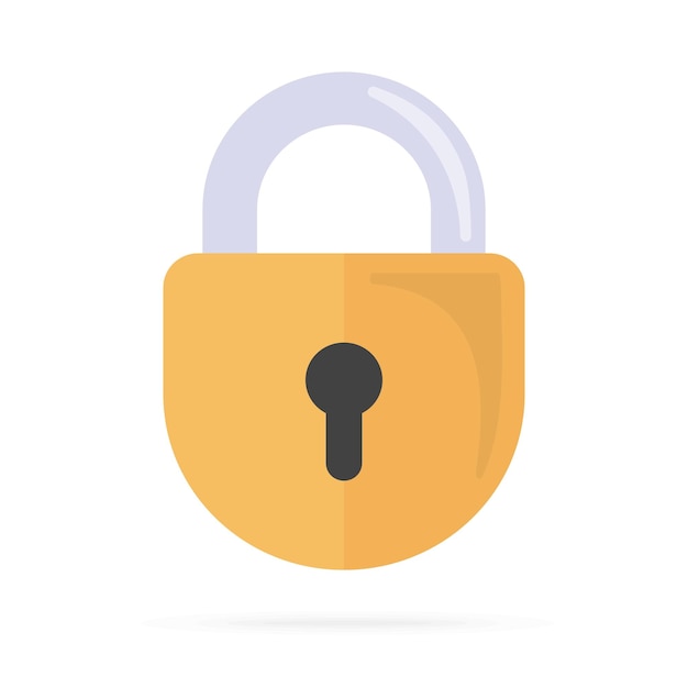 Lock icon vector illustration 581808 Vector Art at Vecteezy