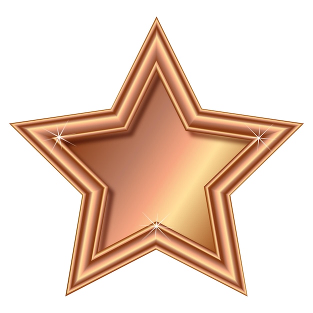 Vector bronze star