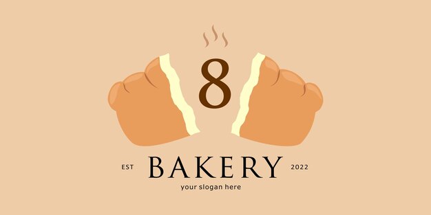 Brood Baker Logo-ontwerp met Letter A