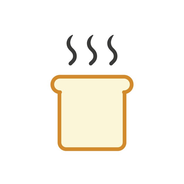 Brood icoon vector ontwerp sjablonen eenvoudig en modern