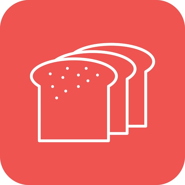 Brood vector icoon Kan worden gebruikt voor ochtend en ontbijt iconset