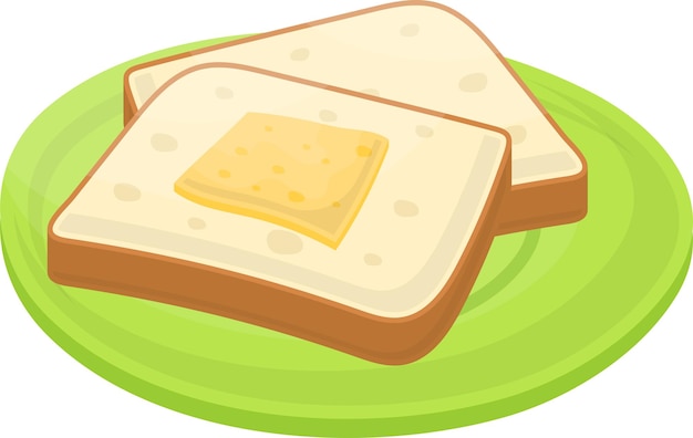 broodtoast en zoete boter Concept gesneden brood met kaas Koken ontbijt Ochtendmaaltijd Gerechten