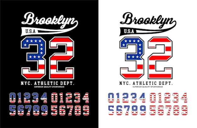 Brooklyn 32 graphic typography design