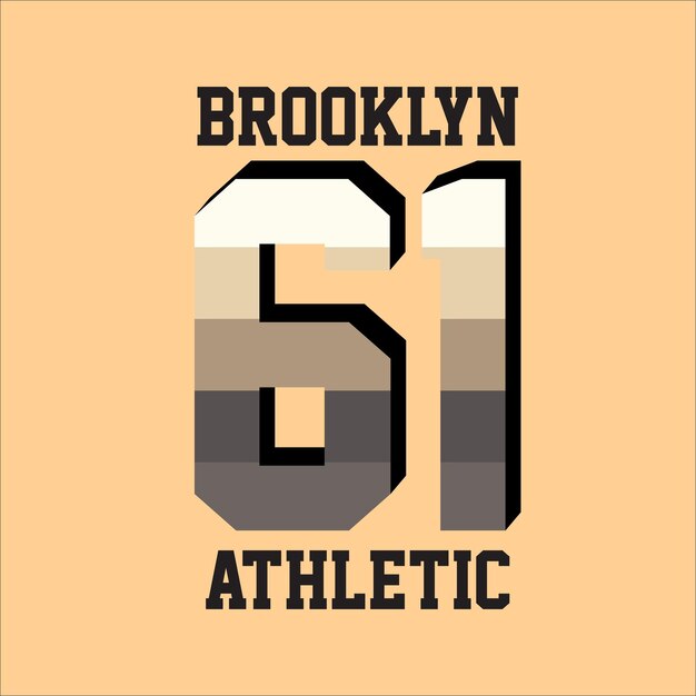 Brooklyn 61 atletische eenvoudige vintage