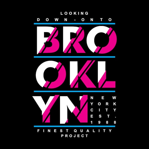 Vector brooklyn city graphic design