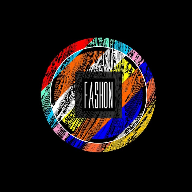 Vector brooklyn fashion abstract pattren vintage