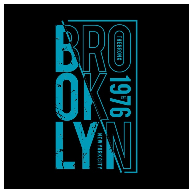 Brooklyn grafisch t-shirt en kledingontwerp