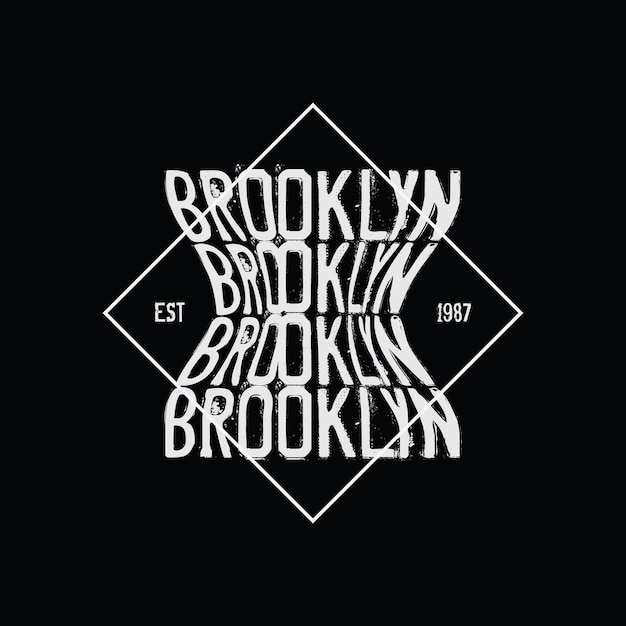 Brooklyn illustratie typografie. perfect voor het ontwerpen van t-shirts