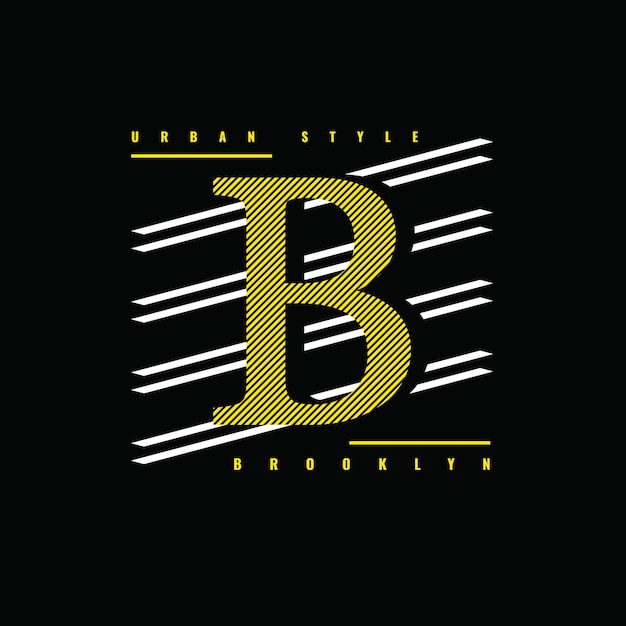 Vector brooklyn illustration typography perfect for t shirt design