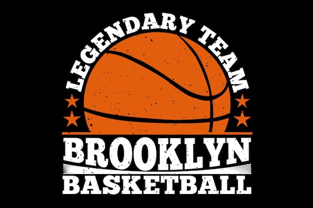 Brooklyn legendarische basketbal vintage stijl vintage