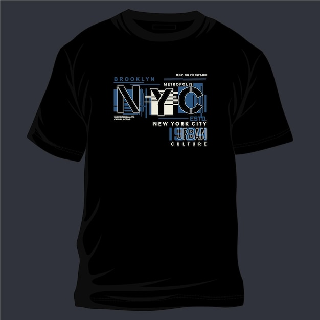 Vettore brooklyn nyc grafica astratta tipografia disegno vettoriale illustrazione t shirt stampa e altri usi