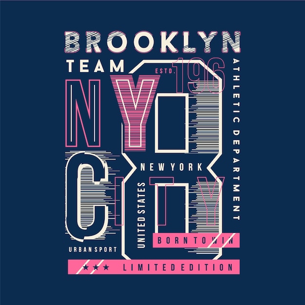 brooklyn nyc typography  